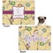 Ovals & Swirls Microfleece Dog Blanket - Regular - Front & Back