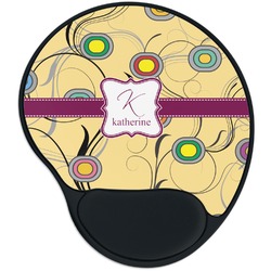 Ovals & Swirls Mouse Pad with Wrist Support