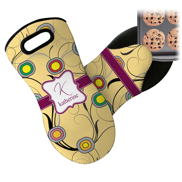 Ovals & Swirls Neoprene Oven Mitt