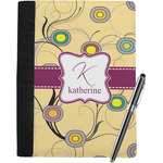 Ovals & Swirls Notebook Padfolio - Large w/ Name and Initial