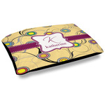 Ovals & Swirls Dog Bed w/ Name and Initial
