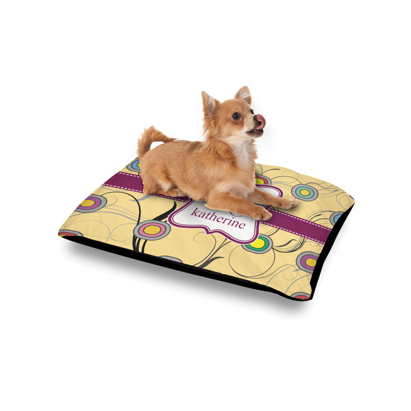Ovals & Swirls Outdoor Dog Beds - Small - IN CONTEXT