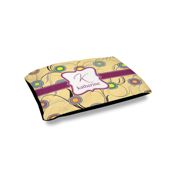 Custom Ovals & Swirls Outdoor Dog Bed - Small (Personalized)