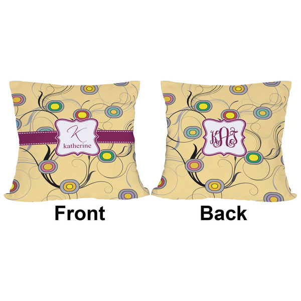 Ovals & Swirls Outdoor Pillow - 16x16
