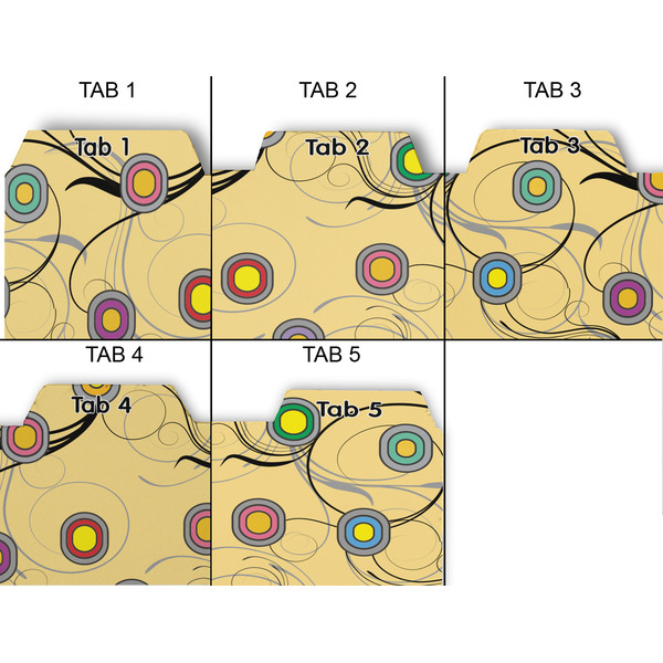 Ovals & Swirls Page Dividers - Set of 5 - Approval