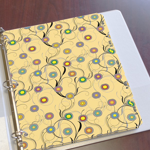 Ovals & Swirls Page Dividers - Set of 5 - In Context