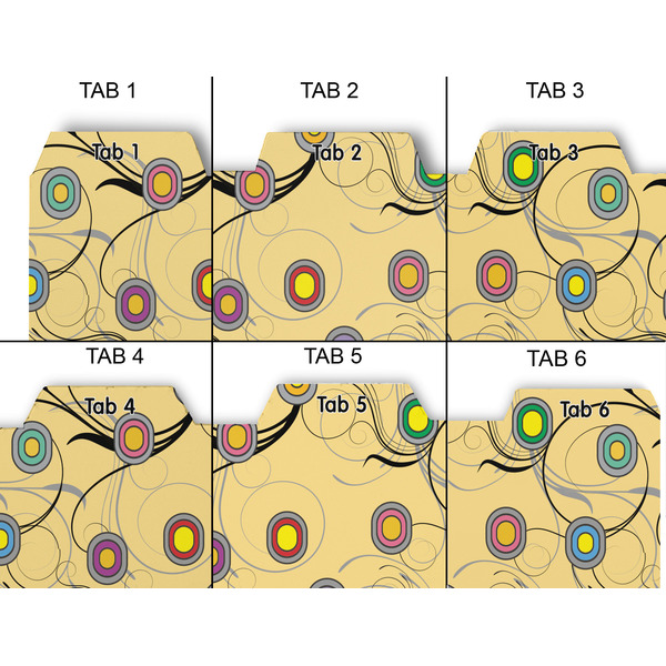 Ovals & Swirls Page Dividers - Set of 6 - Approval