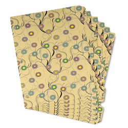 Ovals & Swirls Binder Tab Divider - Set of 6 (Personalized)
