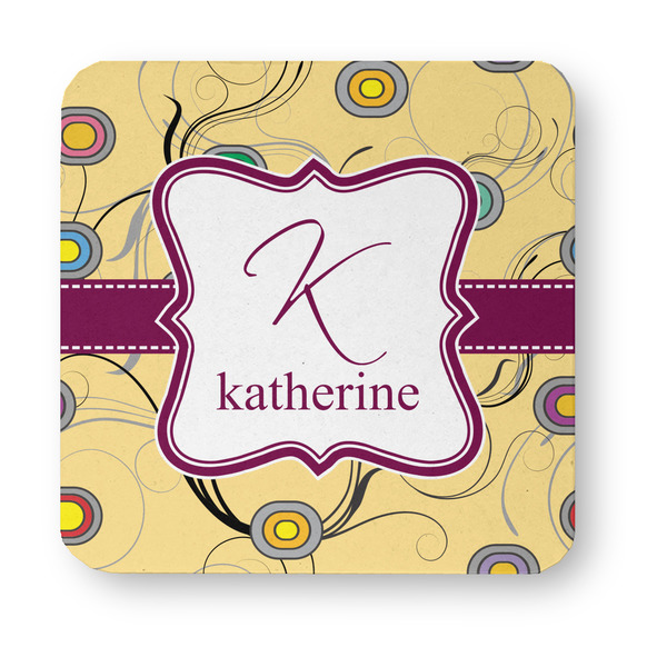 Ovals & Swirls Paper Coasters - Approval