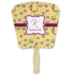 Ovals & Swirls Paper Fan (Personalized)