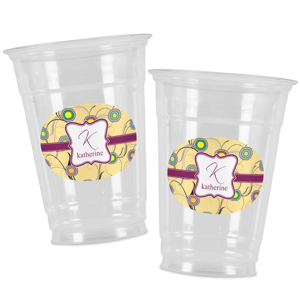Ovals & Swirls Party Cups - 16oz - Alt View