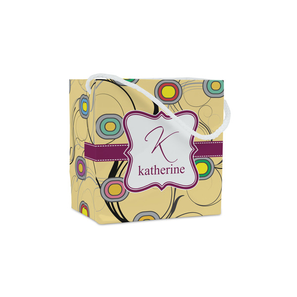 Custom Ovals & Swirls Party Favor Gift Bags - Matte (Personalized)