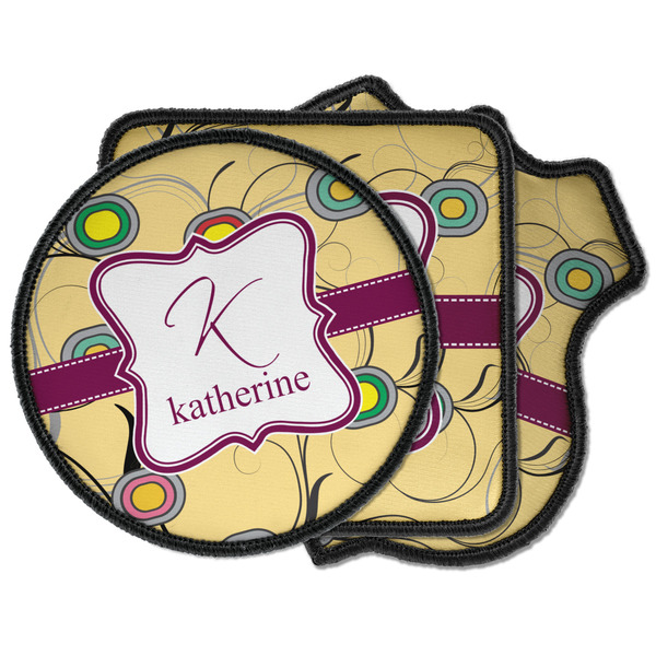 Custom Ovals & Swirls Iron on Patches (Personalized)