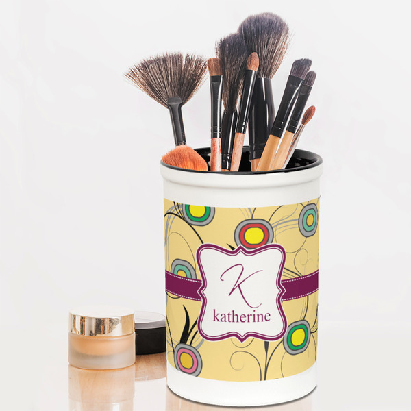Ovals & Swirls Pencil Holder - LIFESTYLE makeup