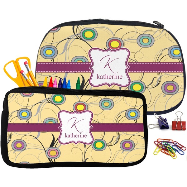 Ovals & Swirls Pencil / School Supplies Bags Small and Medium