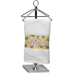 Ovals & Swirls Cotton Finger Tip Towel (Personalized)