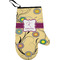 Ovals & Swirls Right Oven Mitt w/ Name and Initial