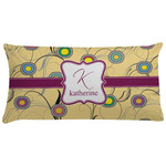 Ovals & Swirls Pillow Case - King w/ Name and Initial