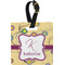 Ovals & Swirls Personalized Square Luggage Tag
