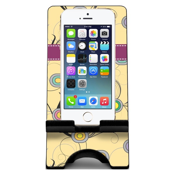 Ovals & Swirls Phone Stand w/ Phone