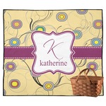 Ovals & Swirls Outdoor Picnic Blanket (Personalized)