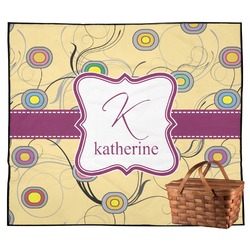 Ovals & Swirls Outdoor Picnic Blanket (Personalized)