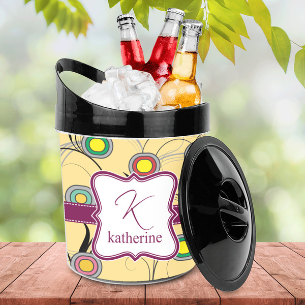 Ovals & Swirls Plastic Ice Bucket - LIFESTYLE