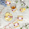 Ovals & Swirls Plastic Party Appetizer & Dessert Plates - In Context