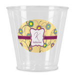 Ovals & Swirls Plastic Shot Glass (Personalized)