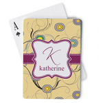 Ovals & Swirls Playing Cards (Personalized)