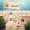 Ovals & Swirls Pool Towel Lifestyle