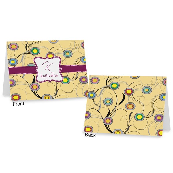 Ovals & Swirls Postcard - Front and Back