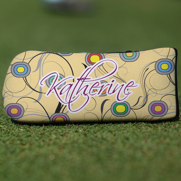 Custom Ovals & Swirls Blade Putter Cover (Personalized)