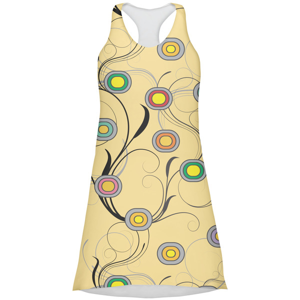 Custom Ovals & Swirls Racerback Dress - X Large