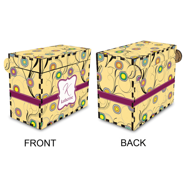 Ovals & Swirls Recipe Box - Full Color - Approval