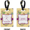 Ovals & Swirls Rectangle Luggage Tag (Front + Back)