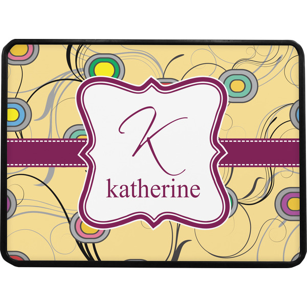 Ovals & Swirls Rectangular Car Hitch Cover w/ FRP Insert