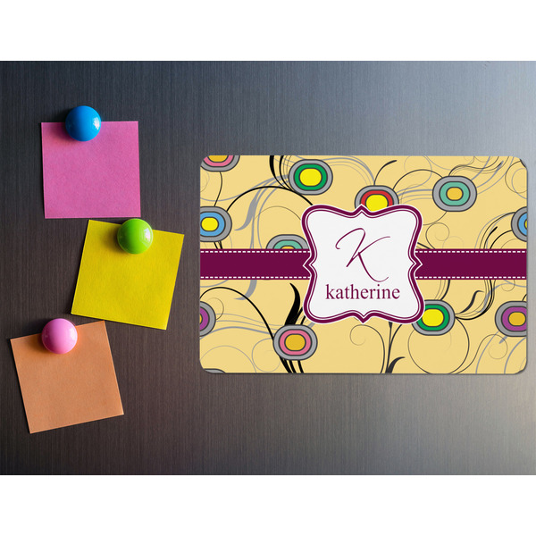 Ovals & Swirls Rectangular Fridge Magnet - LIFESTYLE