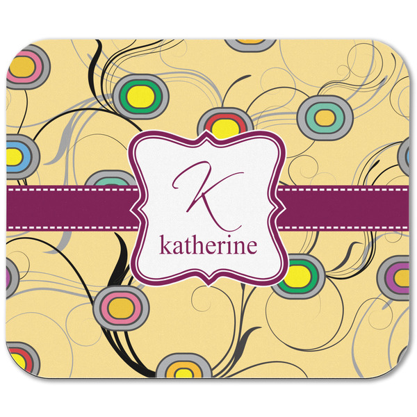 Ovals & Swirls Rectangular Mouse Pad - APPROVAL