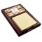 Ovals & Swirls Red Mahogany Sticky Note Holder (Personalized)