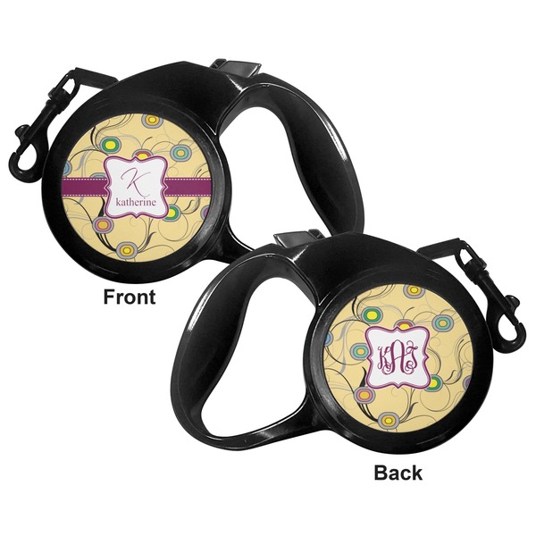 Ovals & Swirls Retractable Dog Leash - Medium Large - Apvl