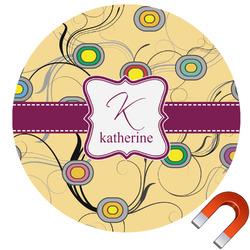 Ovals & Swirls Car Magnet (Personalized)