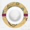 Ovals & Swirls Round Linen Placemats - LIFESTYLE (single)