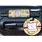 Ovals & Swirls Round Luggage Tag & Handle Wrap - In Context