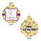 Ovals & Swirls Round Pet ID Tag - Large - Approval