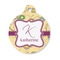 Ovals & Swirls Round Pet ID Tag - Small (Personalized)