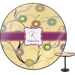 Ovals & Swirls Round Table (Personalized)