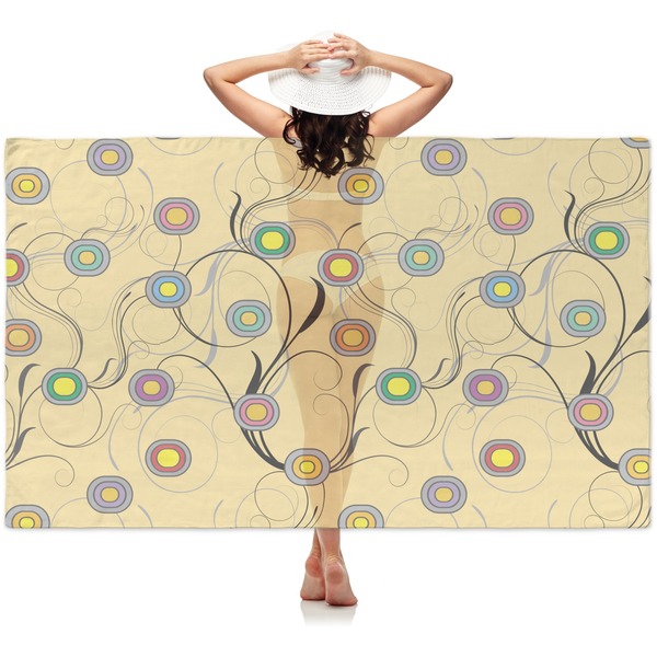 Custom Ovals & Swirls Sheer Sarong