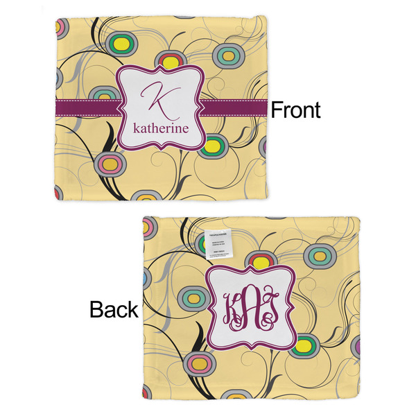 Ovals & Swirls Security Blanket - Front & Back View