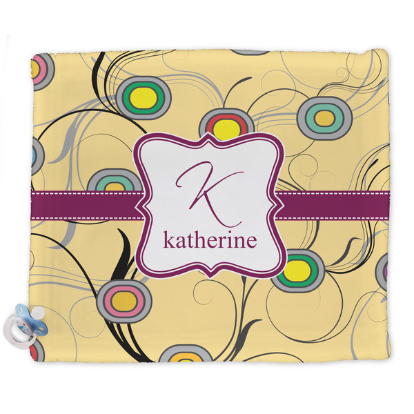 Custom Ovals & Swirls Security Blankets - Double Sided (Personalized)